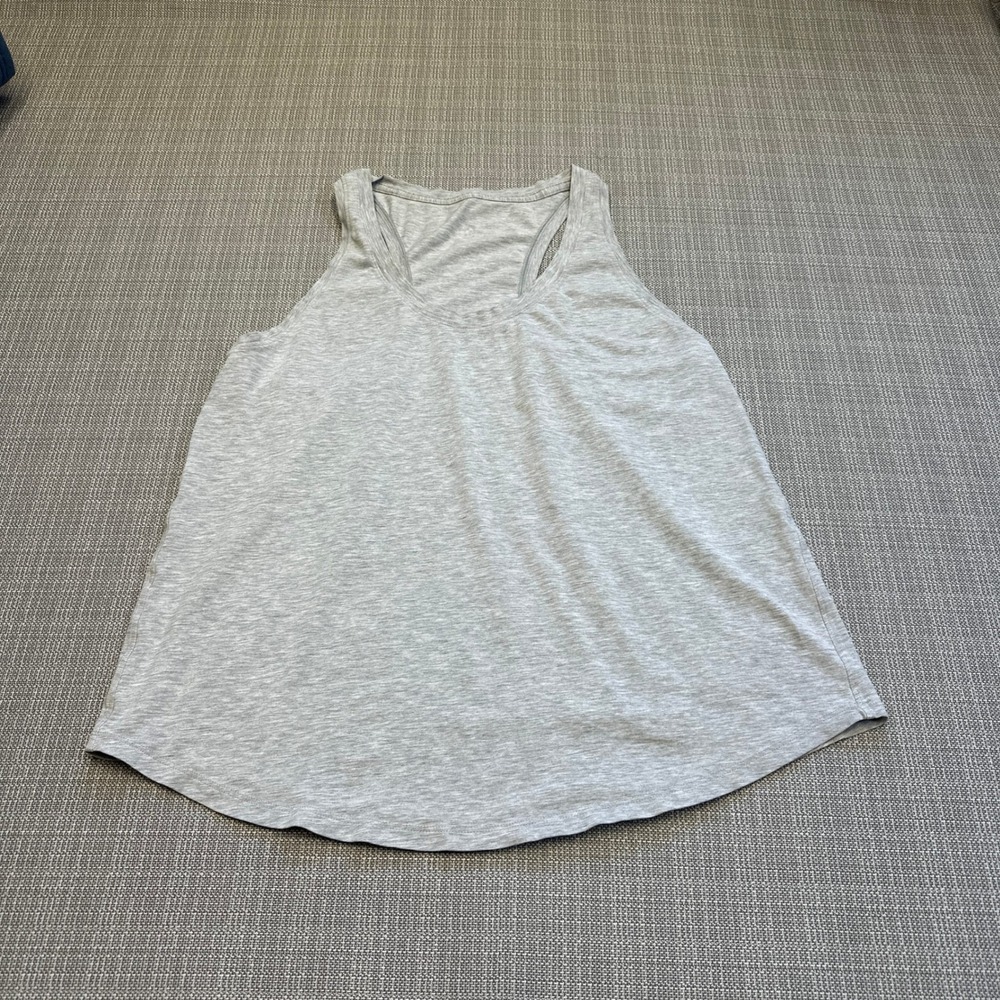 Lululemon Align Racerback Tank Top Light Gray Athletic Workout Medium